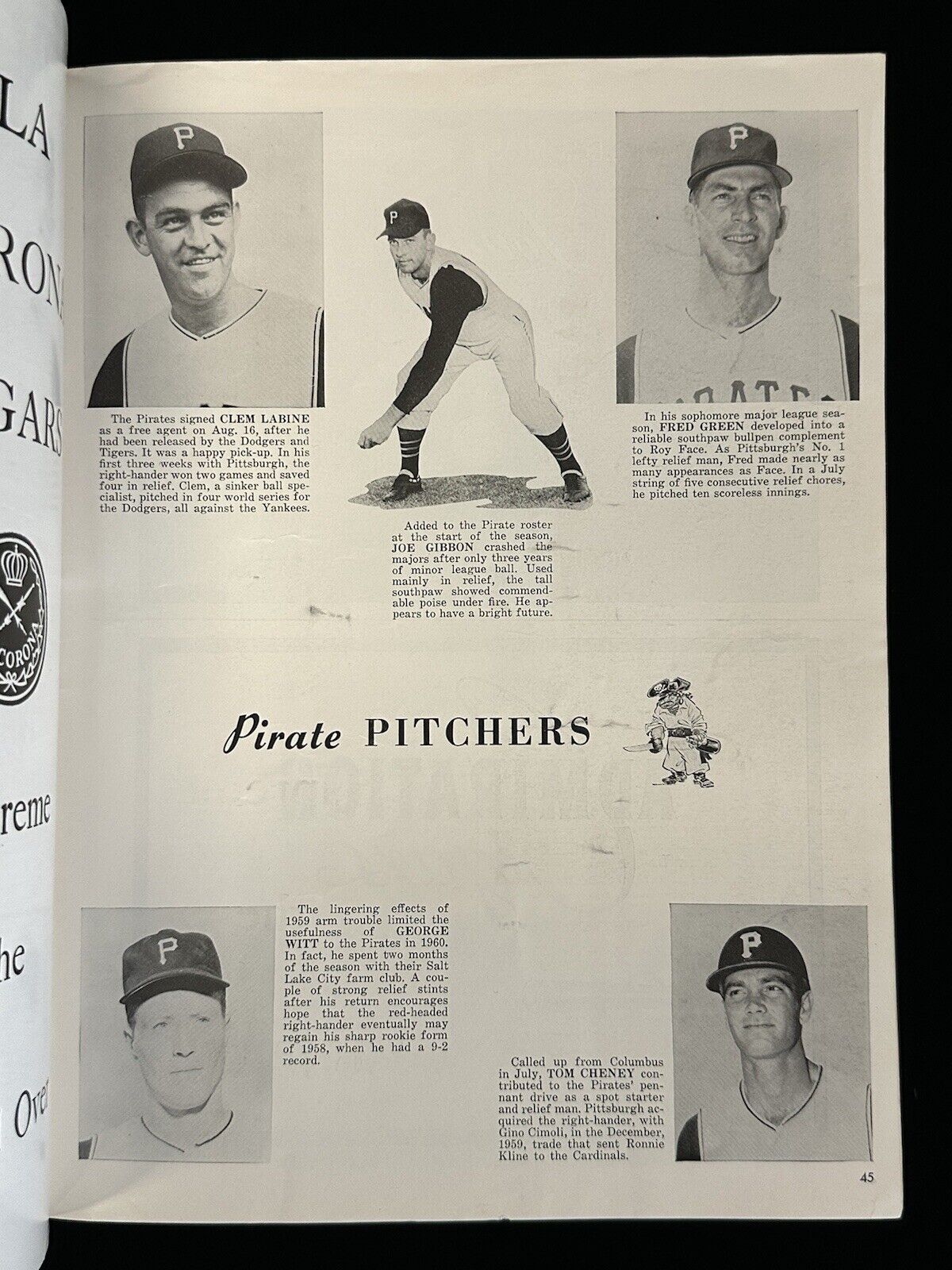 1960 New York Yankees World Series Program vs Pittsburgh Pirates - VG+ unscored