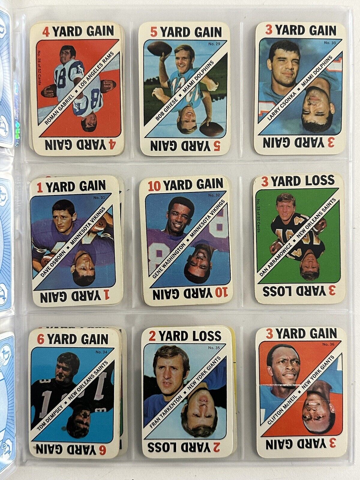 1970 Topps Football Game Set of 53 w/ Namath Butkus Unitas Starr - Mixed Grades