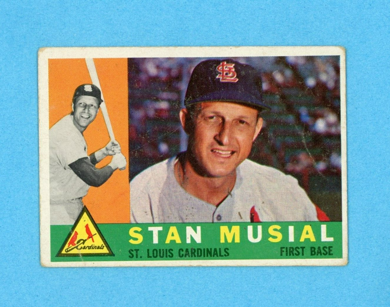 1960 Topps #250 Stan Musial St. Louis Cardinals Baseball Card Low Grade