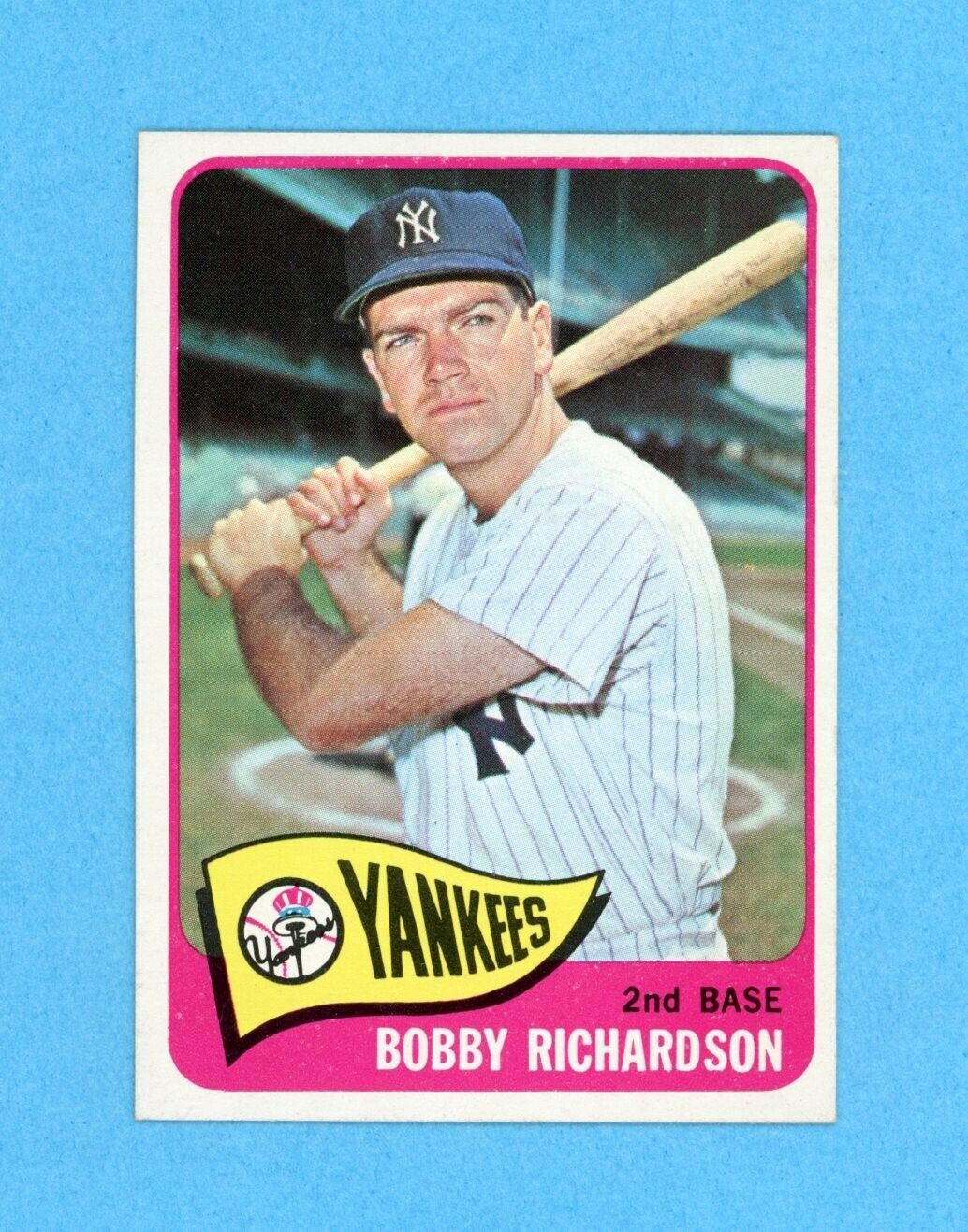 1965 Topps #115 Bobby Richardson New York Yankees Baseball Card Ex/Mt