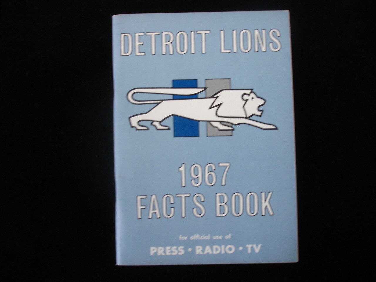 1967 Detroit Lions Media Guide