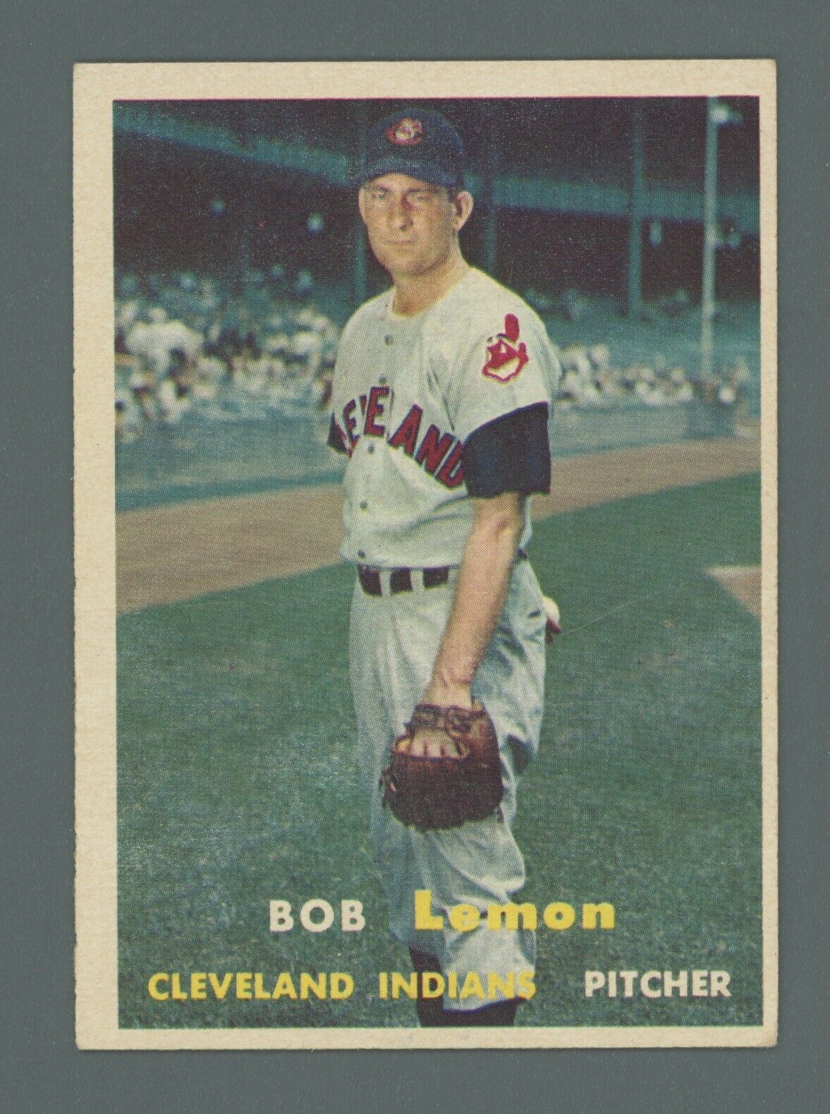 1957 Topps #120 Bob Lemon Cleveland Indians Baseball Card EX+