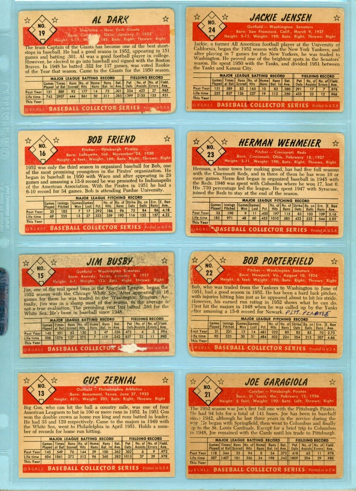 1953 Bowman Color Starter Set Lot of 107 Different Baseball Cards Low Grade