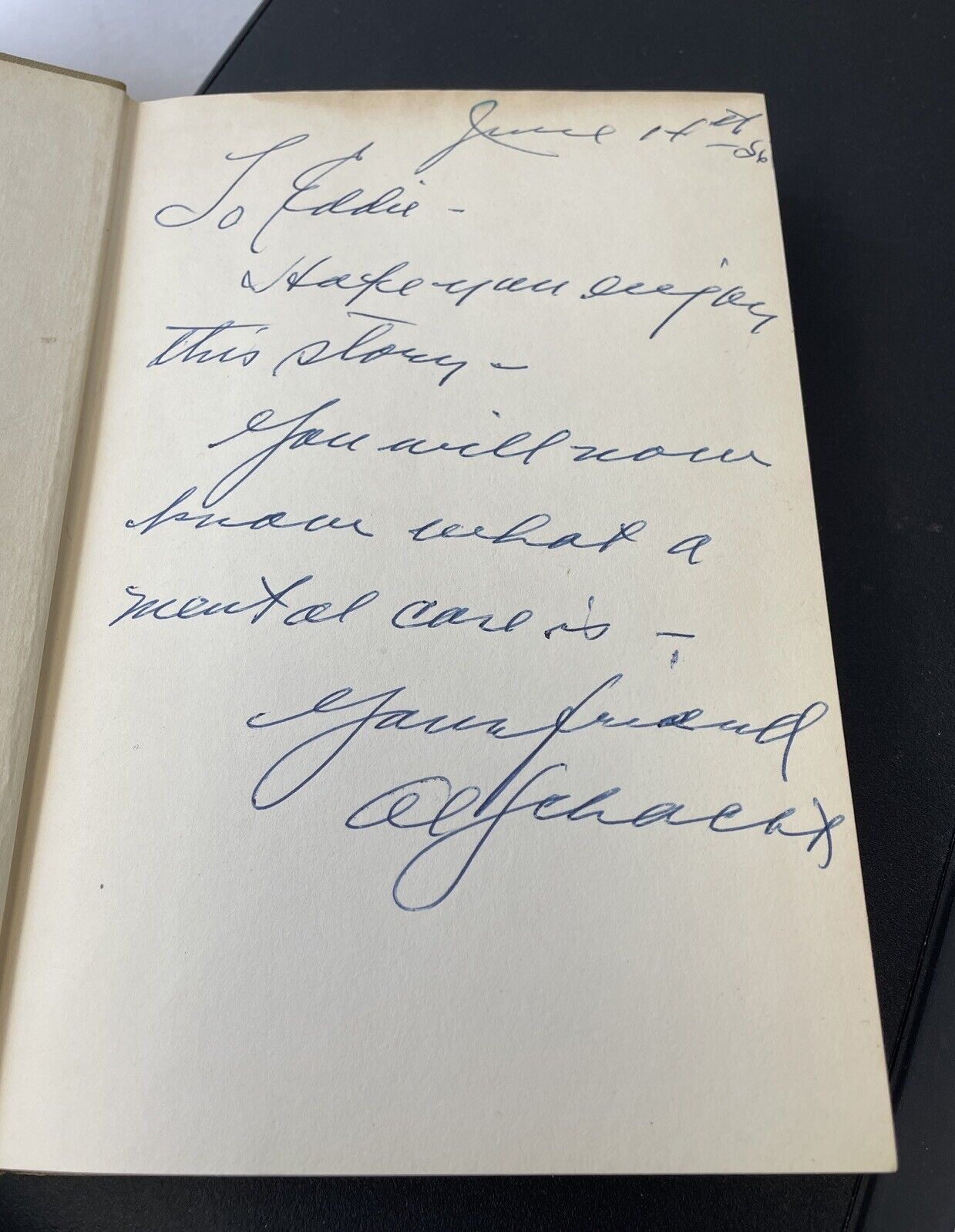 Al Schacht Signed 1955 Book “My Own Particular Screwball” Auto with B&E Hologram