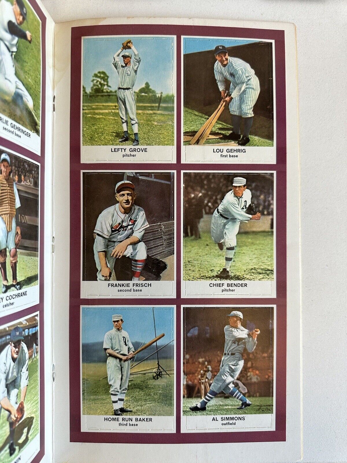 1961 Golden Press Hall of Fame Baseball Stars Complete Card Set of 33 in Booklet