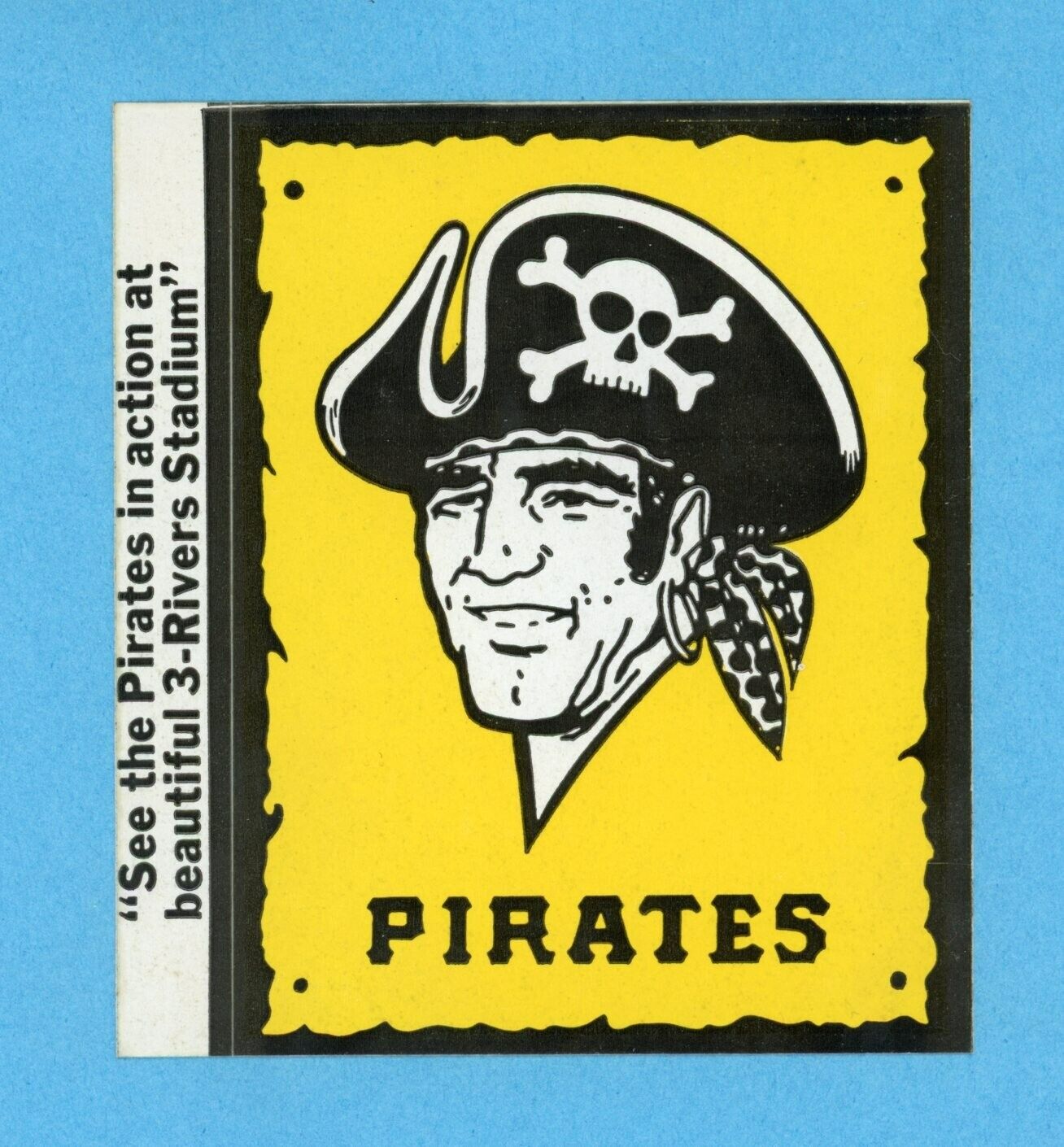 1970's Era Pittsburgh Pirates Baseball Decal