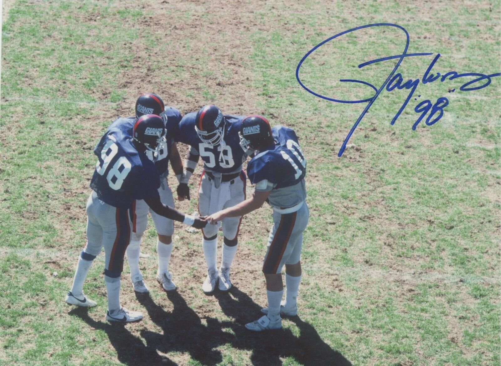 Lawrence Taylor Signed 8x10 Photo Auto with B&E Hologram • Rookie Year #98