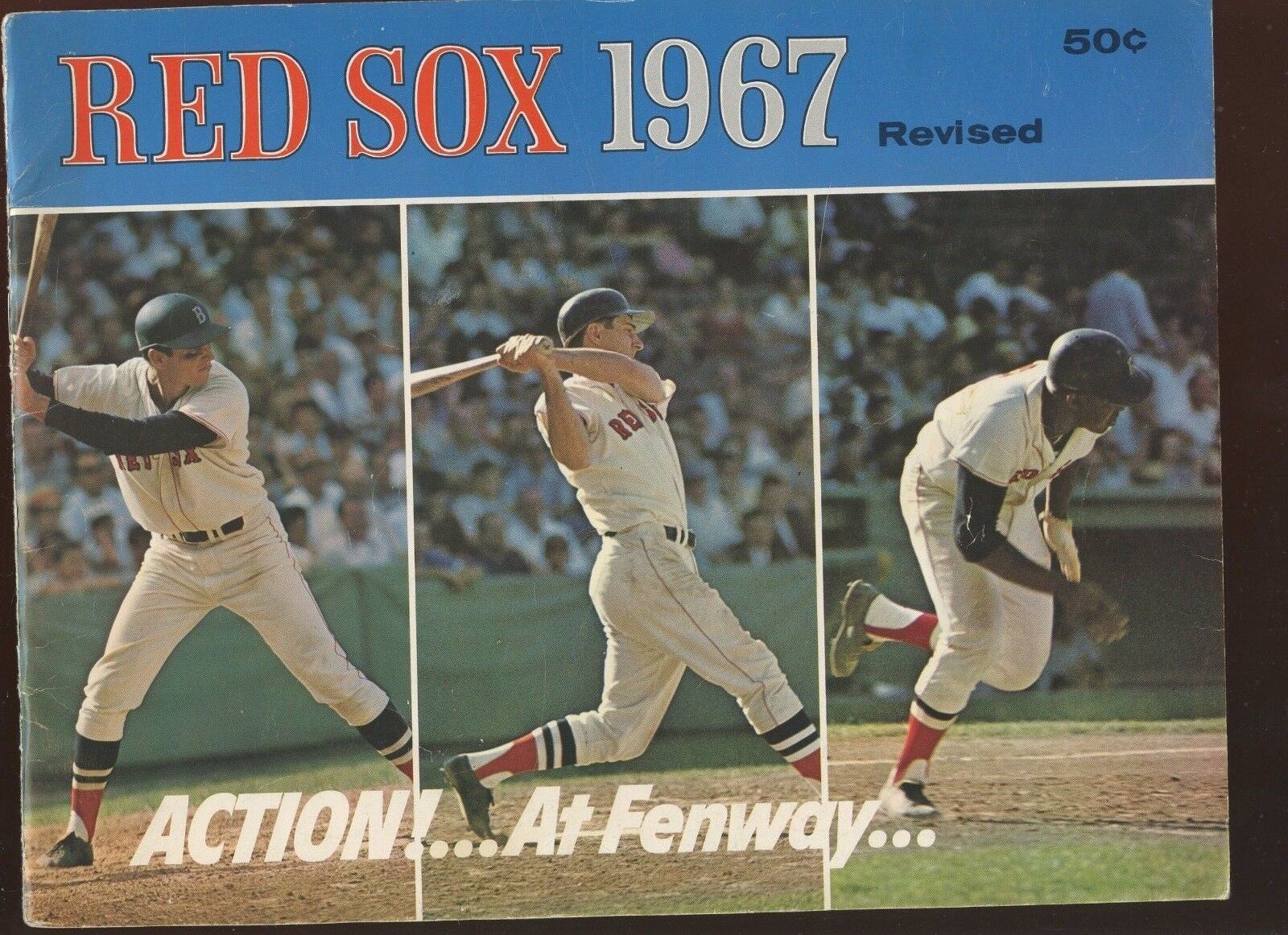 1967 Boston Red Sox Revised Yearbook Weak EX