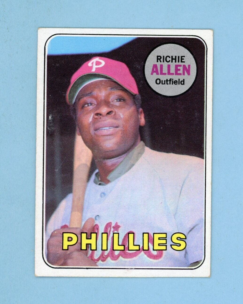 1969 Topps #350 Richie Allen Philadelphia Phillies Baseball Card EX