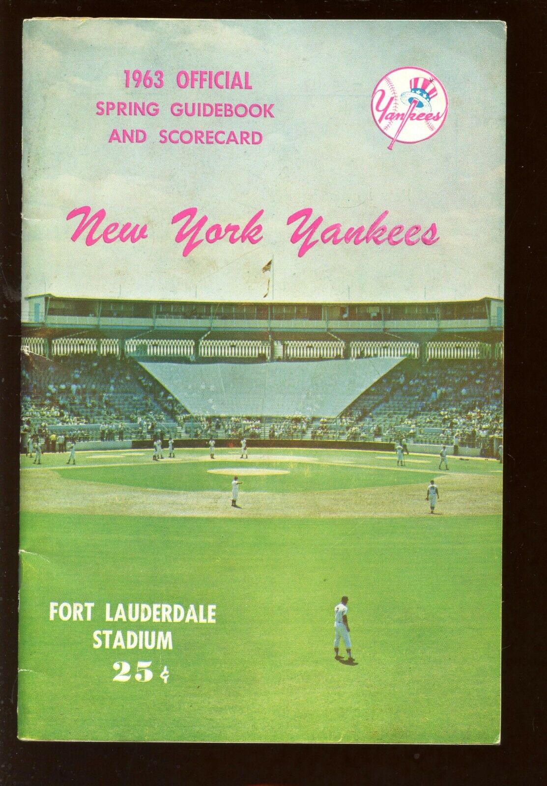 1963 New York Yankees Spring Training Guidebook / Scorecard EX