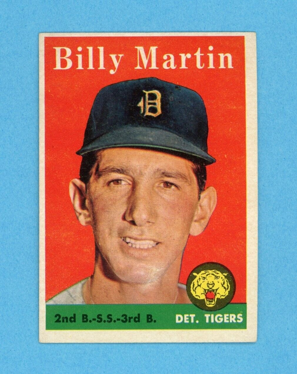 1958 Topps #271 Billy Martin Detroit Tigers Baseball Card EX - EX+