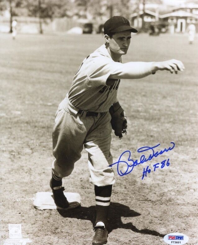 Bobby Doerr 8X10 Sepia Auto HOF 86 PSA/DNA