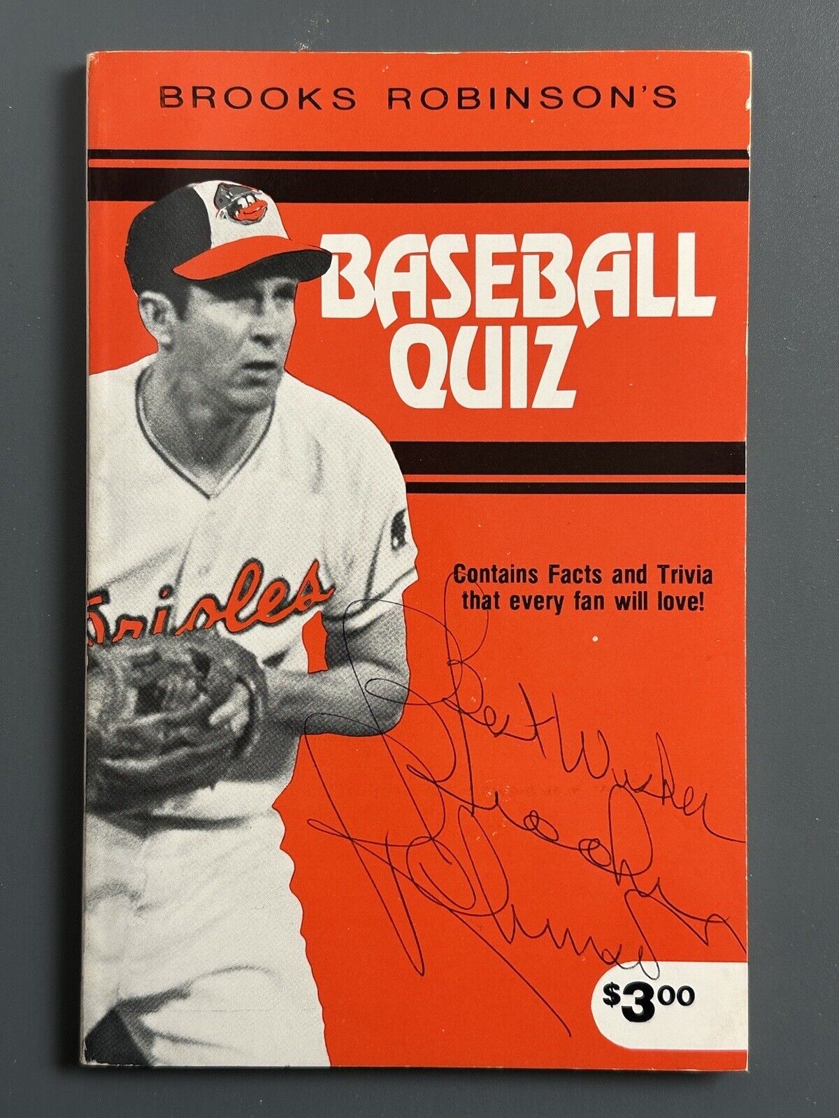 Brooks Robinson Orioles HOFer SIGNED 5.5 x 8.5” Paperback Book w/ hologram