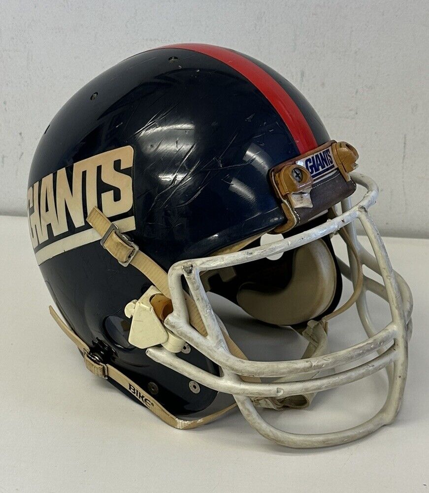 c 1986 Brad Benson New York Giants Game Used Super Bowl XXI Football Helmet #60