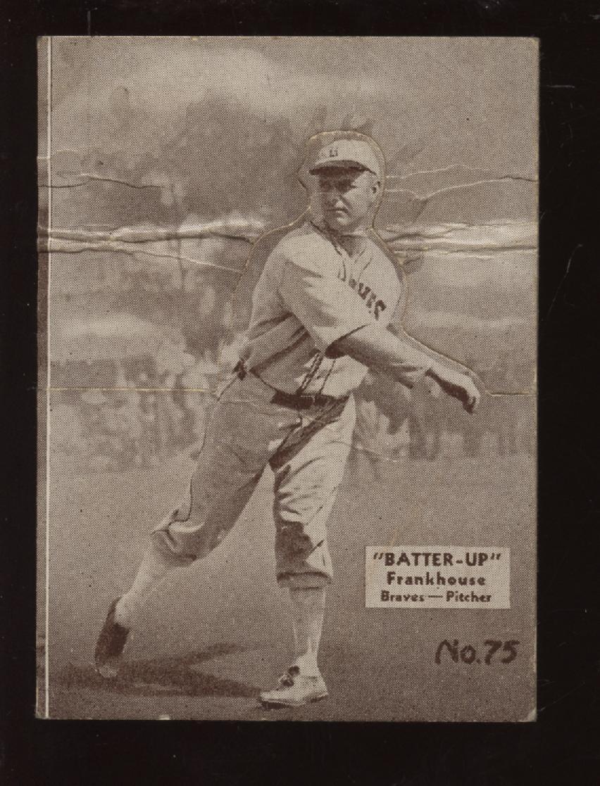 1934 Batter Up Baseball #75 Fred Frankhouse