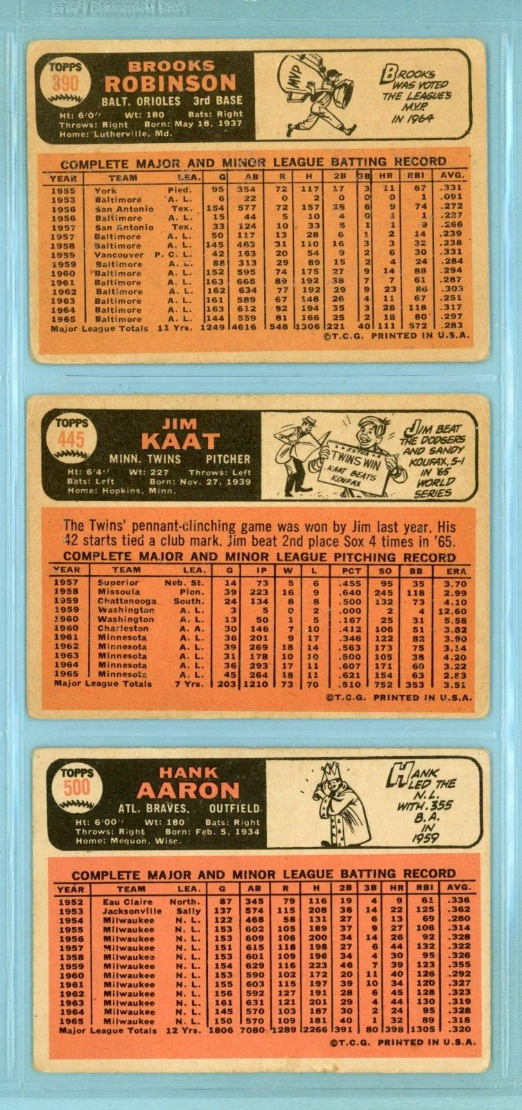 1966 Topps Lot of 21 Different Hall of Famer Baseball Cards Low Grade