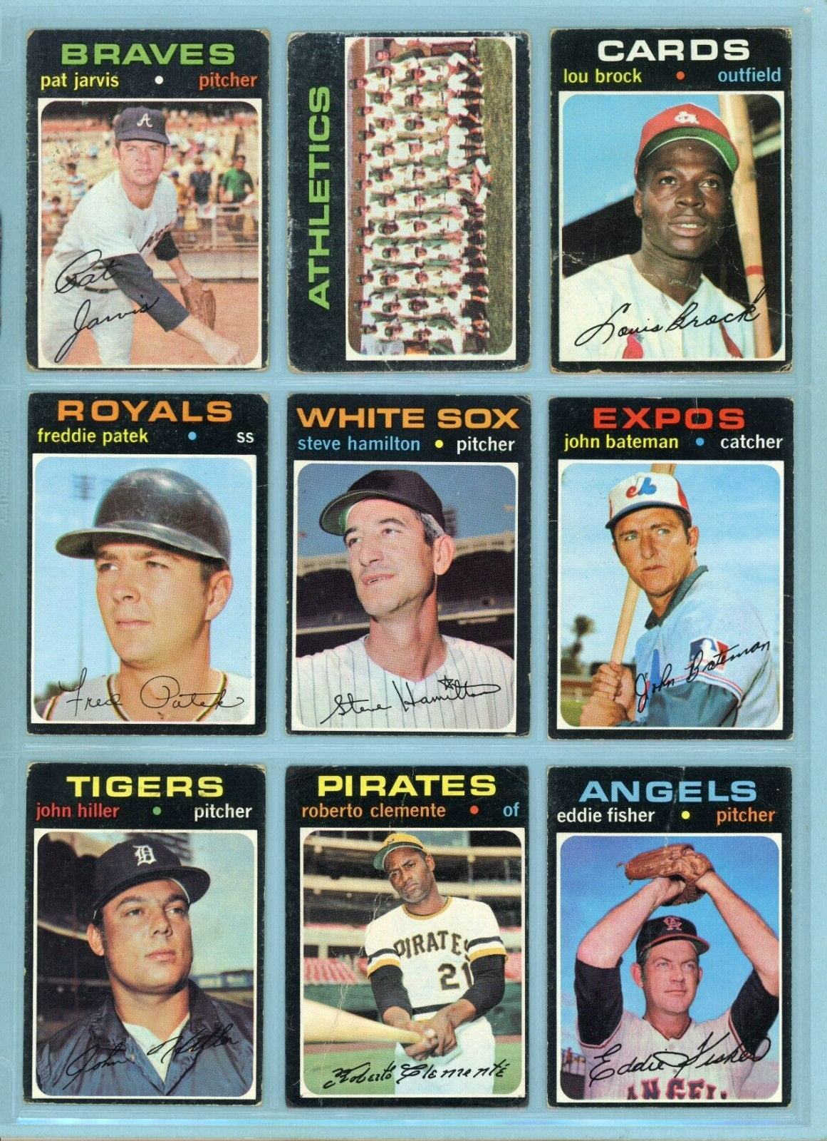 1971 Topps Complete 5th Series #524 thru #643 Semi-High Number Baseball Cards