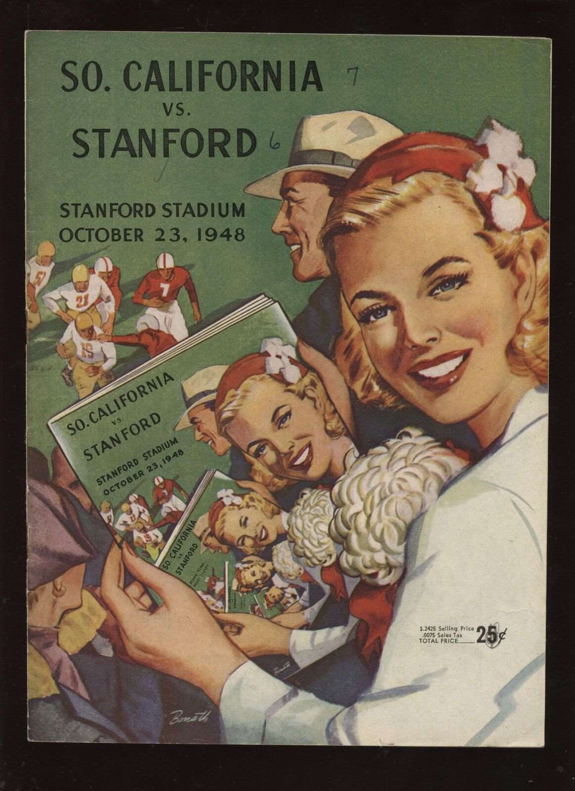 1948 NCAA Football Program Southern California @ Stanford 