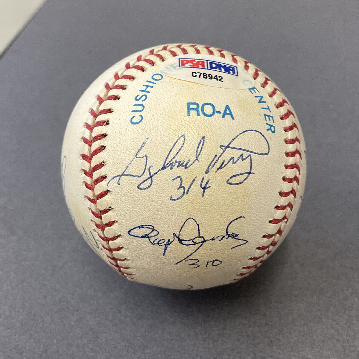 300 Game Winners Baseball Signed by 9 HOFers OAL BB Autos PSA Seaver, Ryan, etc.