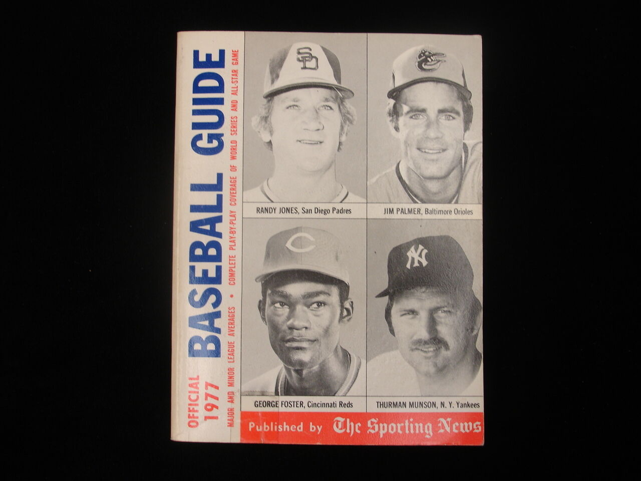 1977 Official TSN Baseball Guide - Jones/Palmer/Foster/Munson Cover