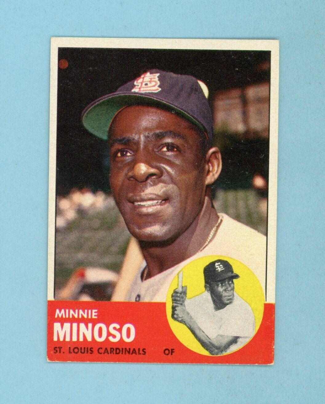 1963 Topps #190 Minnie Minoso St. Louis Cardinals Baseball Card EX+ - Ex/Mt