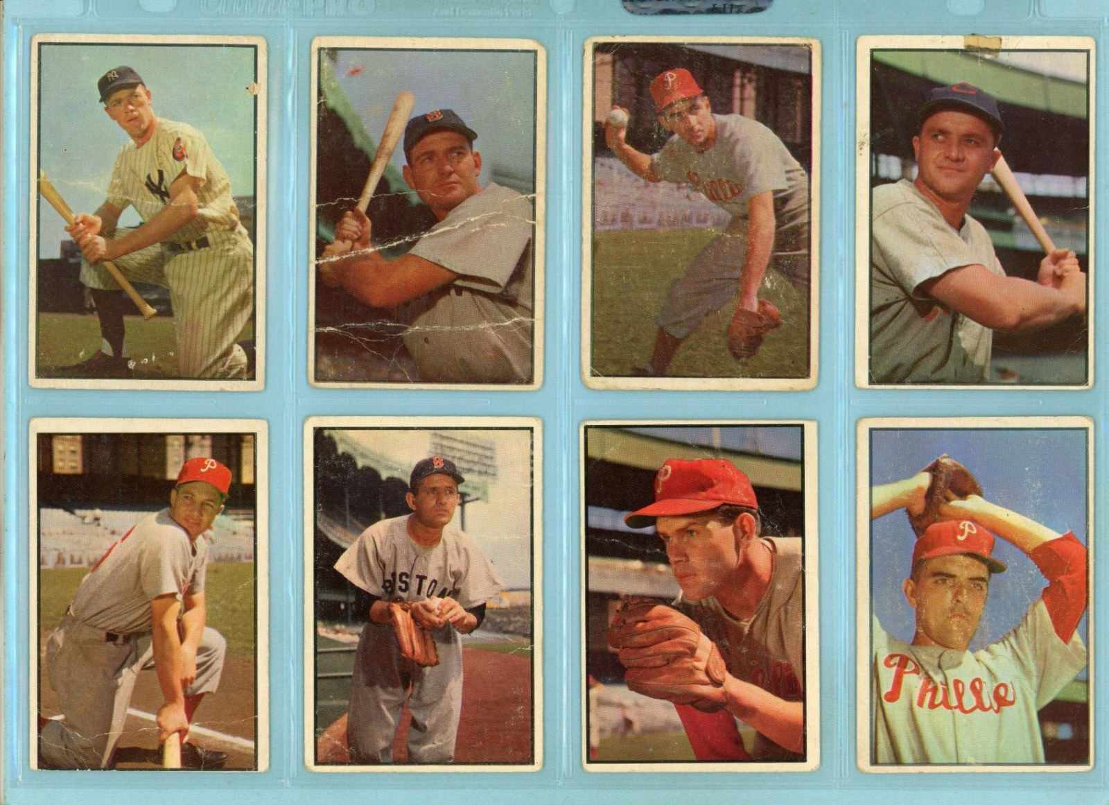 1953 Bowman Color Starter Set Lot of 107 Different Baseball Cards Low Grade