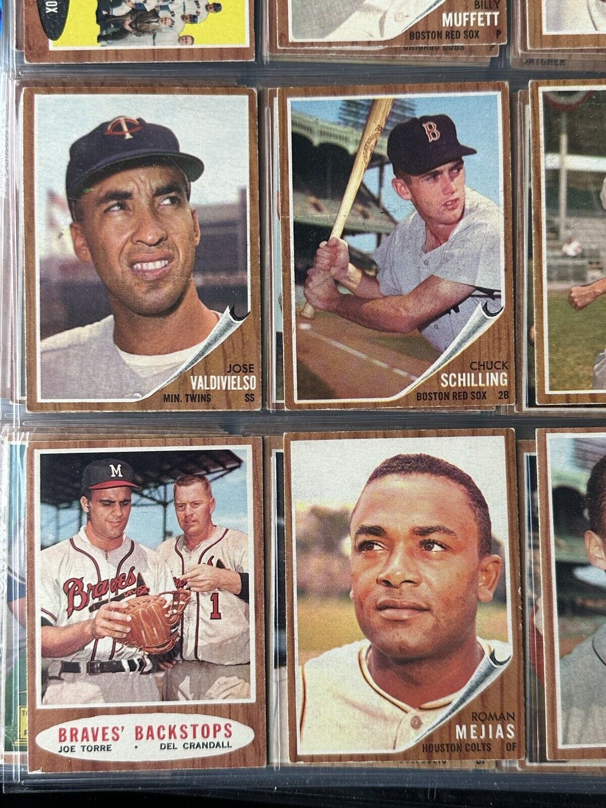 1962 Topps Starter Set Lot of 232 Different Baseball Cards w/Semi Stars Weak EX