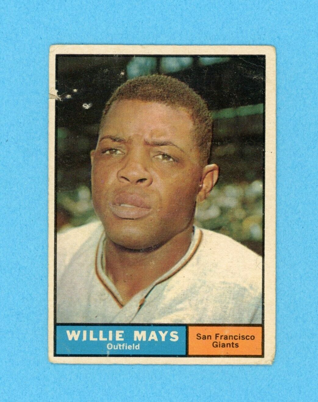 1961 Topps #150 Willie Mays San Francisco Giants Baseball Card Low Grade