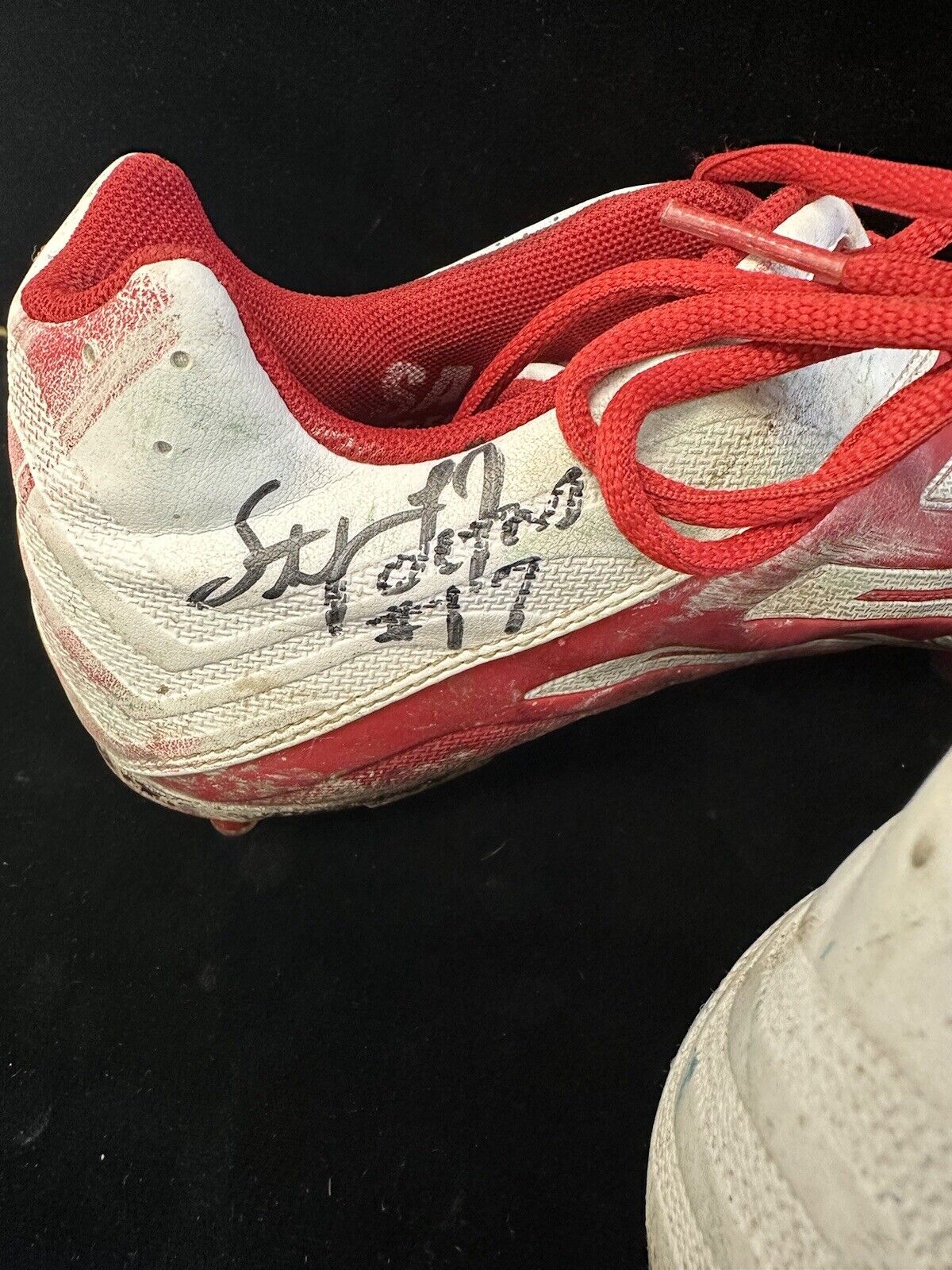 2004 Stefan LeFors #17 Louisville Liberty Bowl GAME USED SIGNED Cleats w/ PHOTO