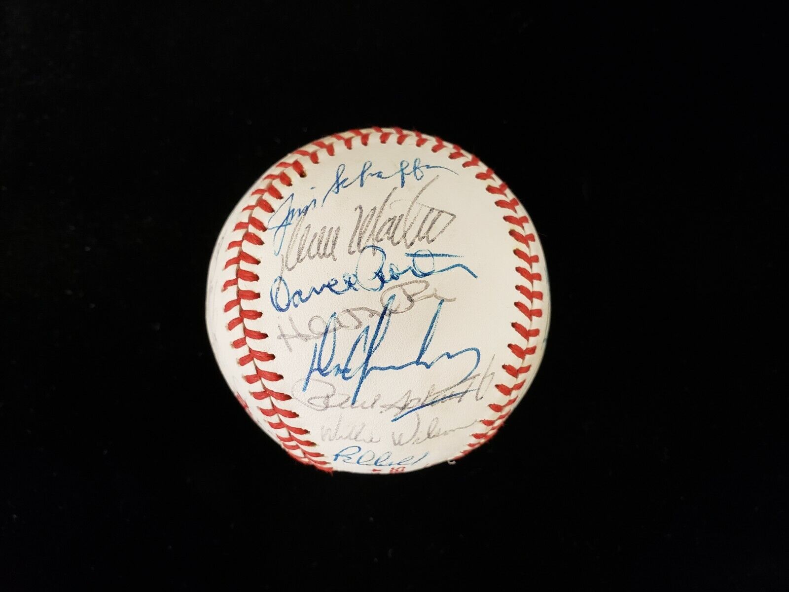 1980 Kansas City Royals Autographed Official World Series Baseball 29 sigs 