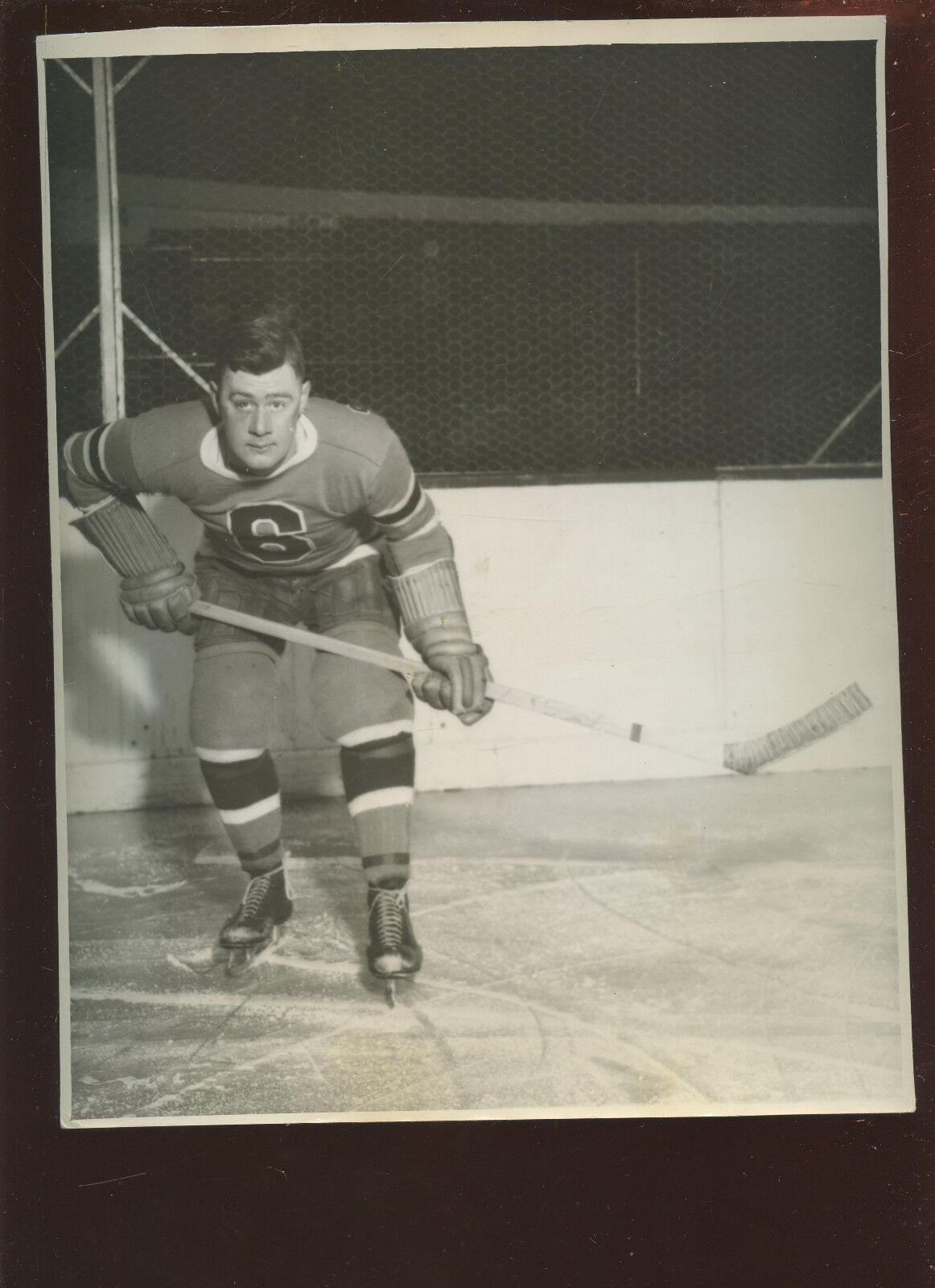 Vintage Bun Cook Pose 8 X 10 Hockey Photo