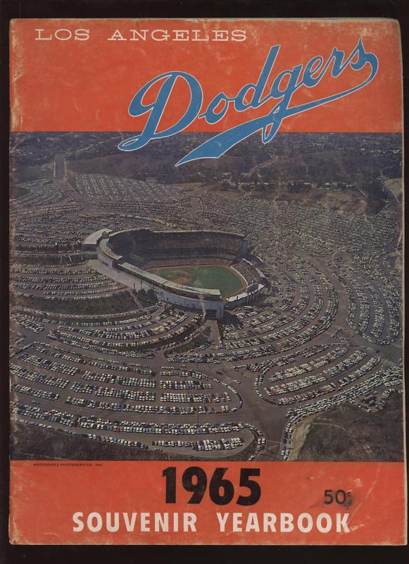 1965 Los Angeles Dodgers Yearbook VG