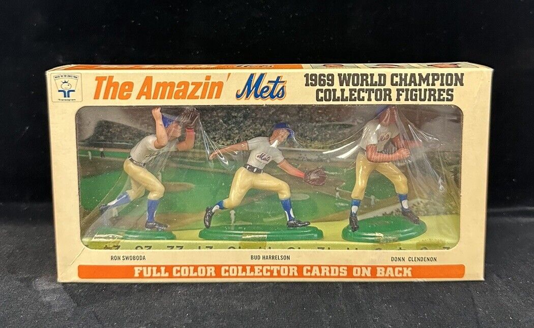 1969 New York Mets Unopened Transogram Box Ron Swoboda Bud Harrelson Clendenon