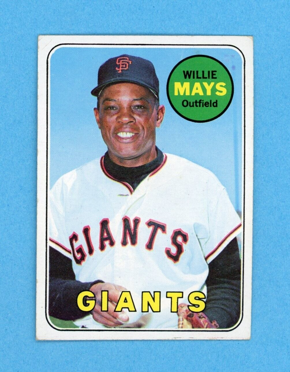 1969 Topps #190 Willie Mays San Francisco Giants Baseball Card EX lwtlc