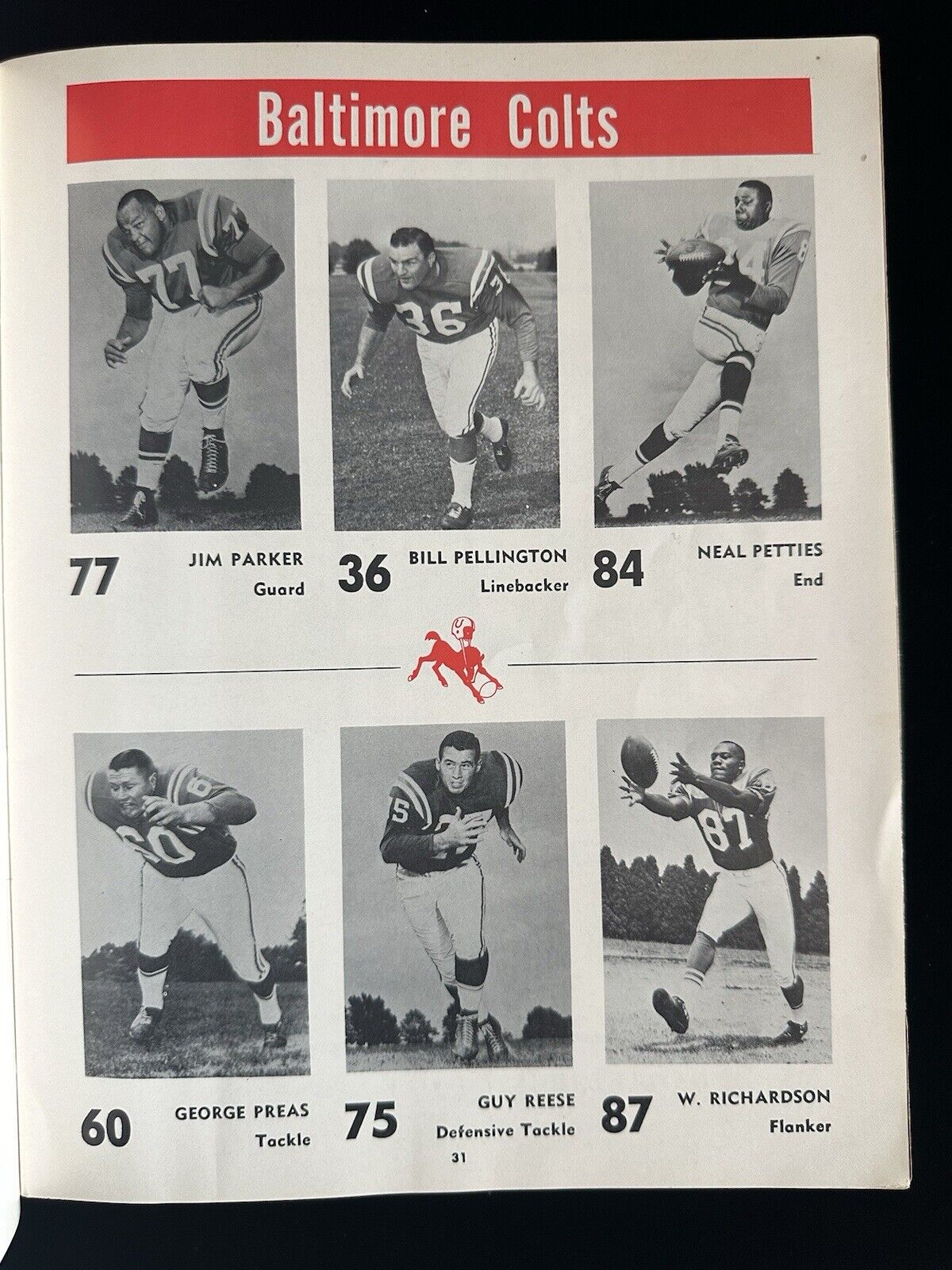 December 27, 1964 NFL Championship Football Program Colts @ Browns w/ Jim Brown