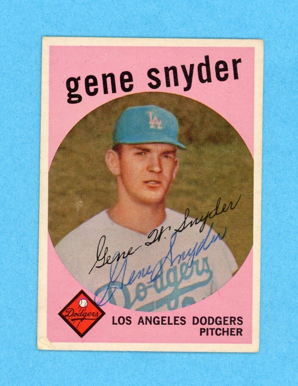 Gene Snyder Signed 1959 Topps Card #522 • Auto with B&E Hologram