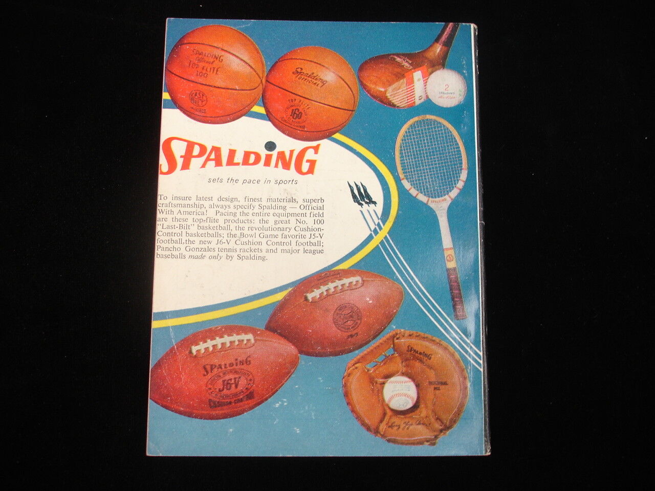 1960 Official NCAA Football Guide - Kurt Gegner Cover