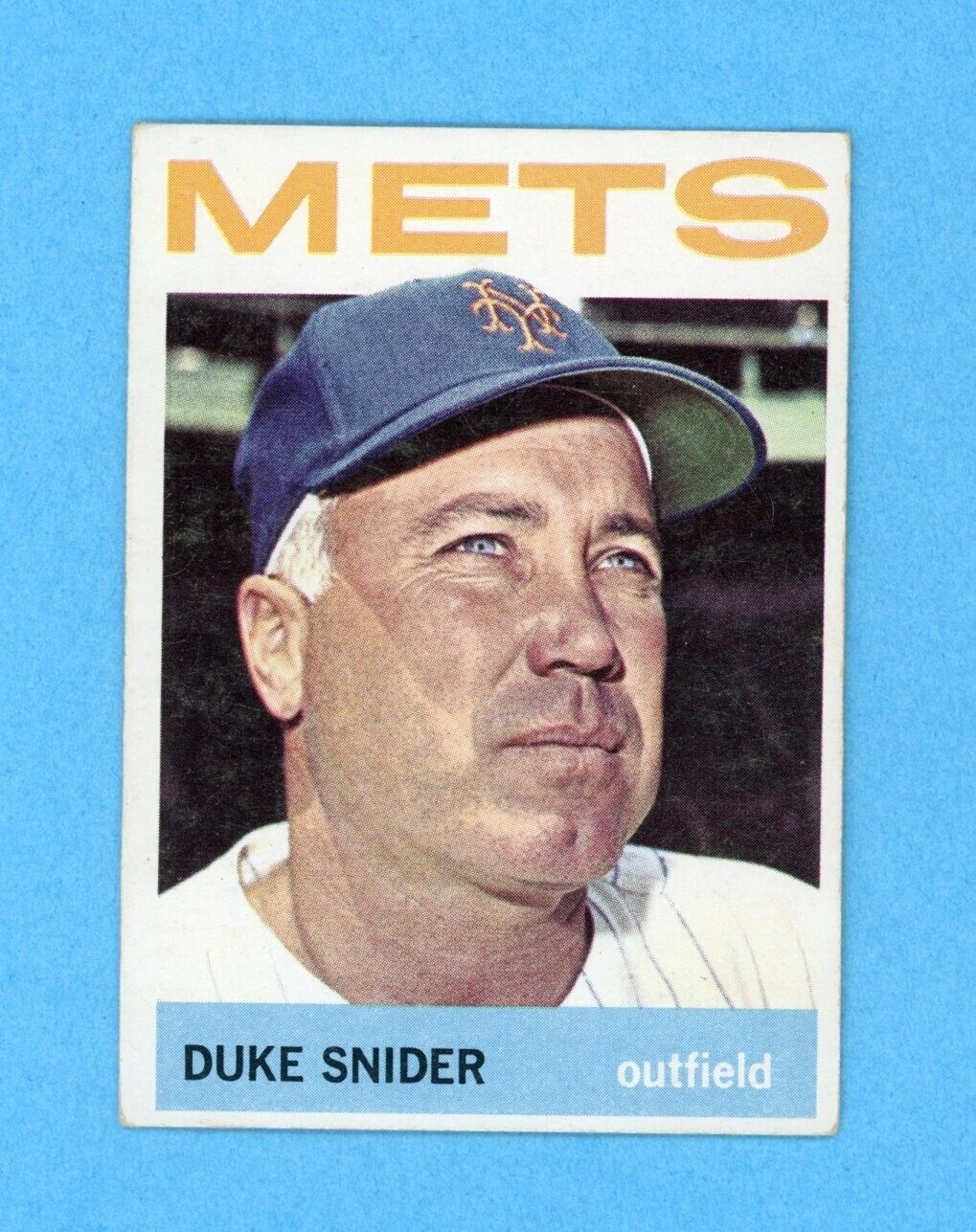 1964 Topps #155 Duke Snider New York Mets Baseball Card Vg/Ex