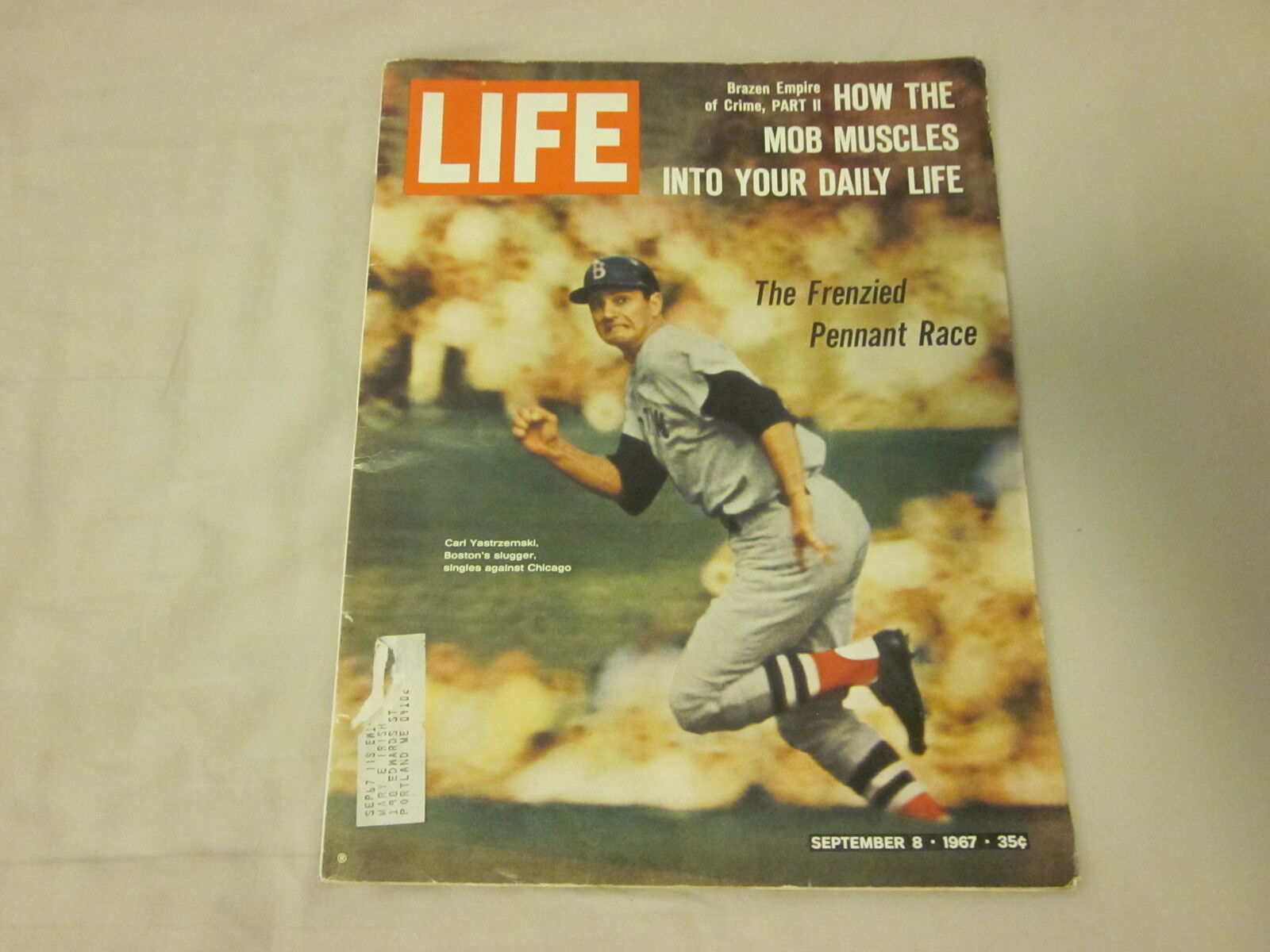 September 8th 1967 Life Magazine Carl Yastrzemski EX