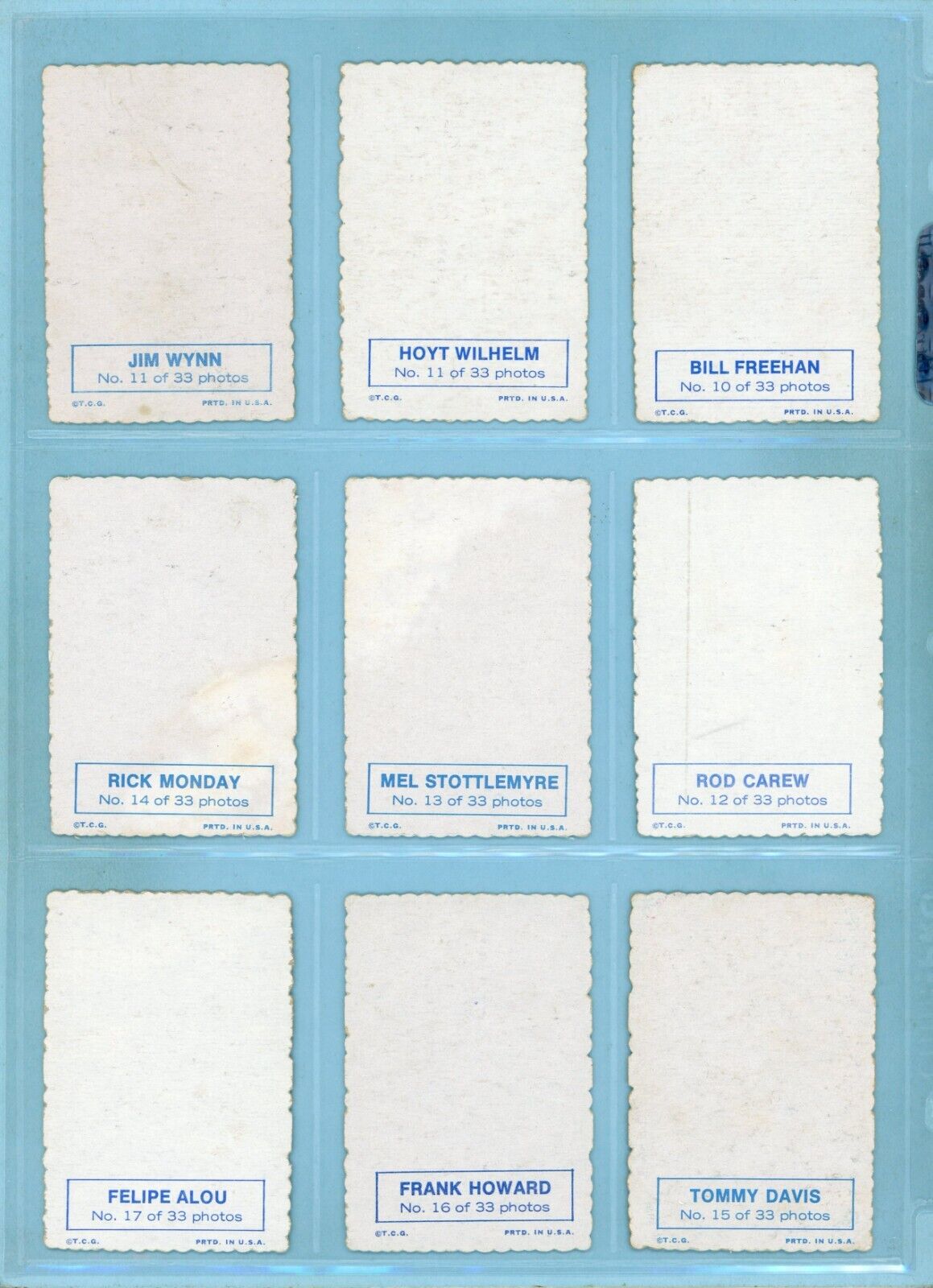 1969 Topps Deckle Edge Complete Set of 33 + 1 Variation Baseball Cards Low Grade