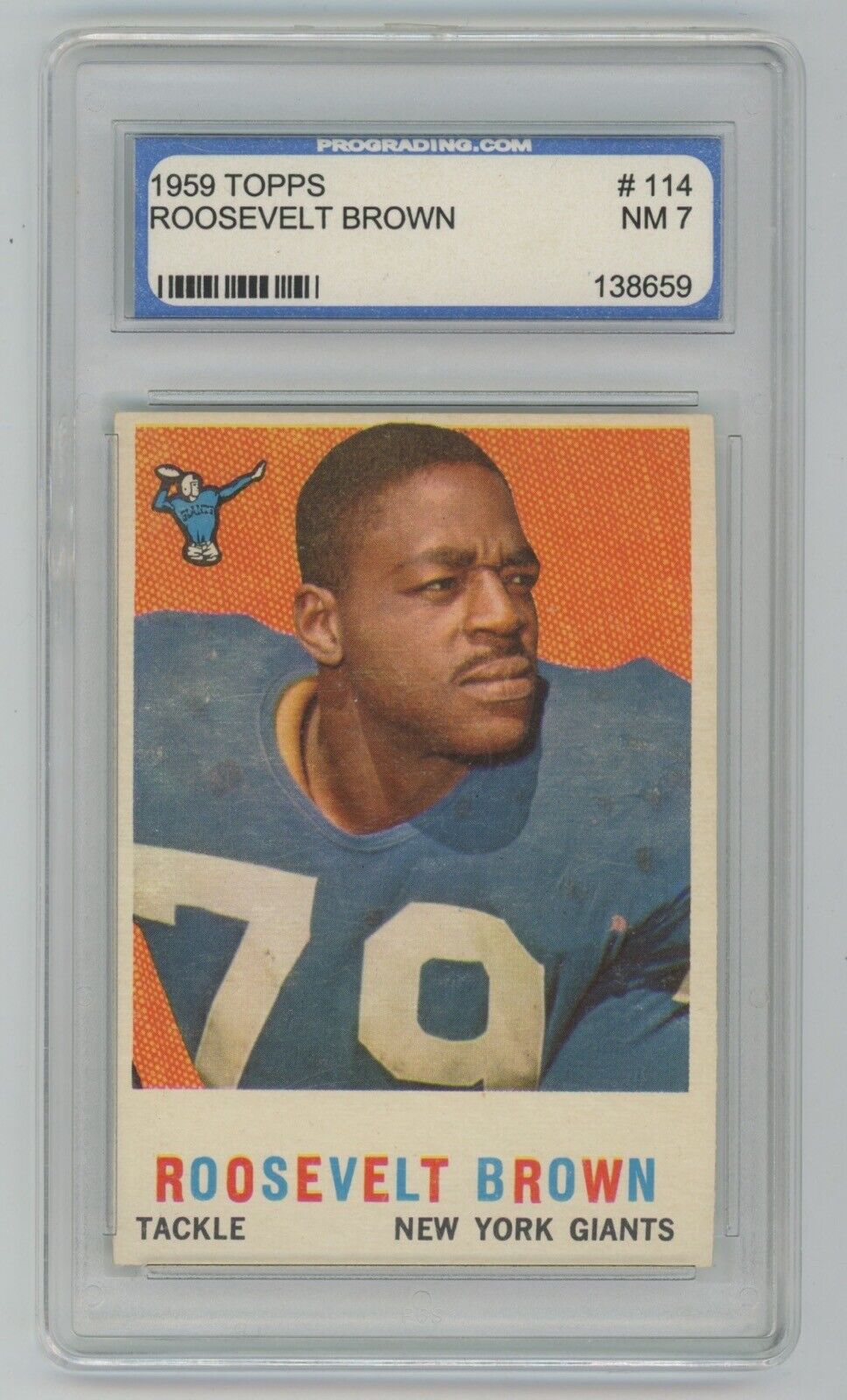 Roosevelt Brown 1959 Topps Football #114 • PGS 7 NM