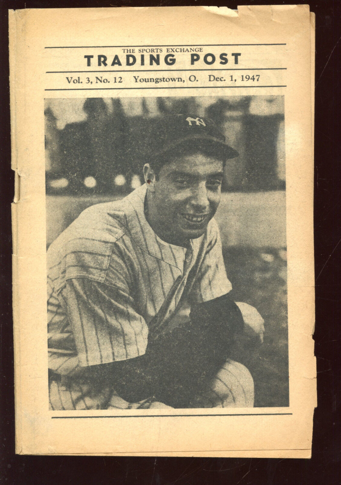 December 1 1947 Sports Exchange Trading Post With Joe DiMaggio Front Cover