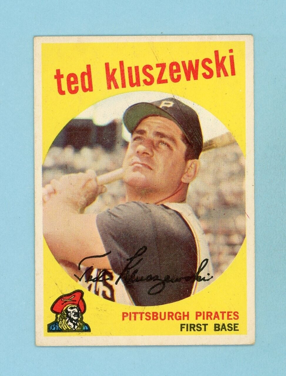 1959 Topps #35 Ted Kluszewski Pittsburgh Pirates Baseball Card EX+ - Ex/Mt pt mk