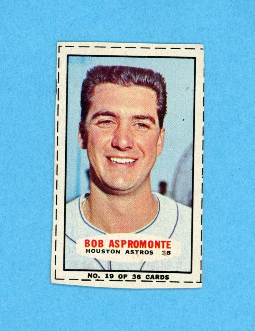 1965 Bazooka #19 Bob Aspromonte Houston Astros Baseball Card