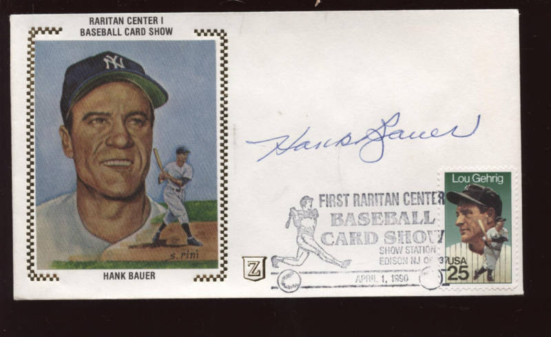 1990 Hank Bauer Yankees Z Cachet / Envelope Autographed