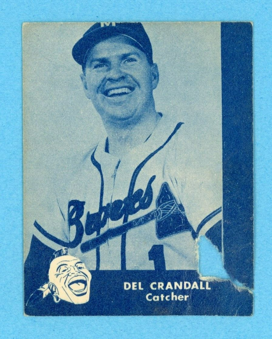 1960 Lake To Lake Del Crandall Milwaukee Braves Baseball Card Low Grade