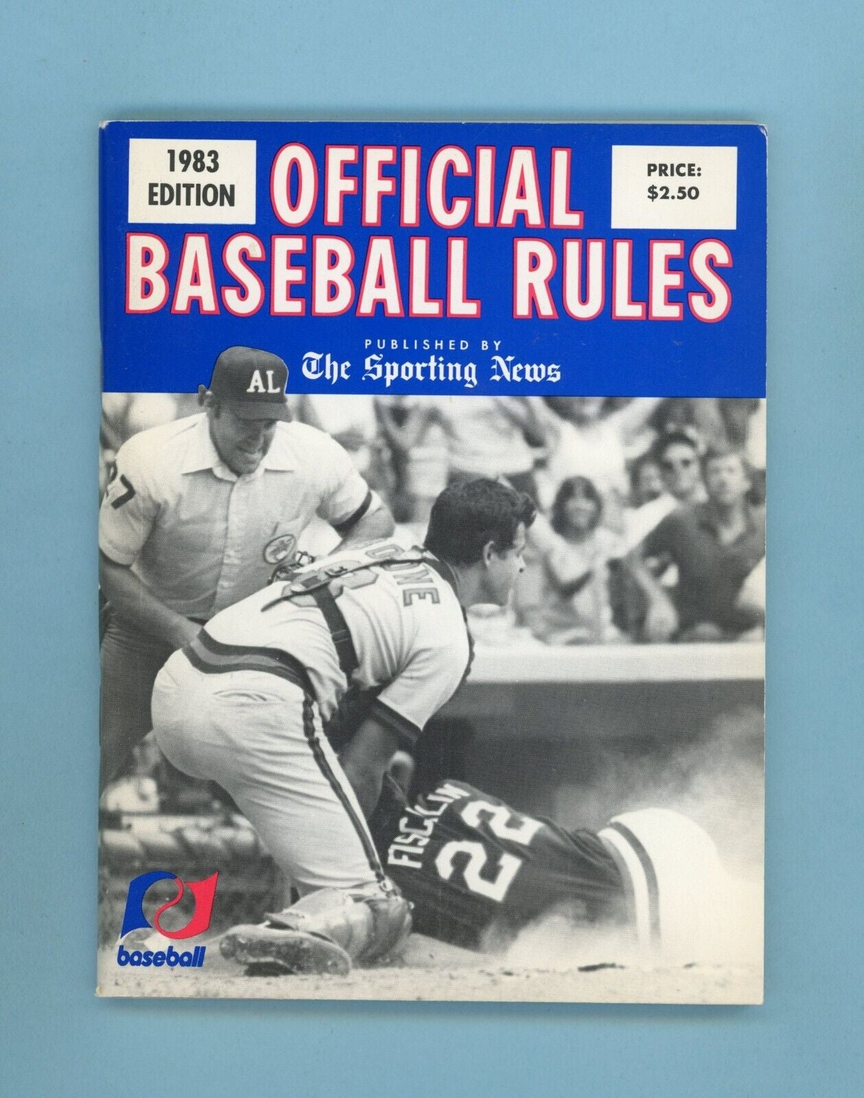 1983 TSN Official Baseball Rules Bob Boone, Mike Fischlin, Rocky Roe on Cover