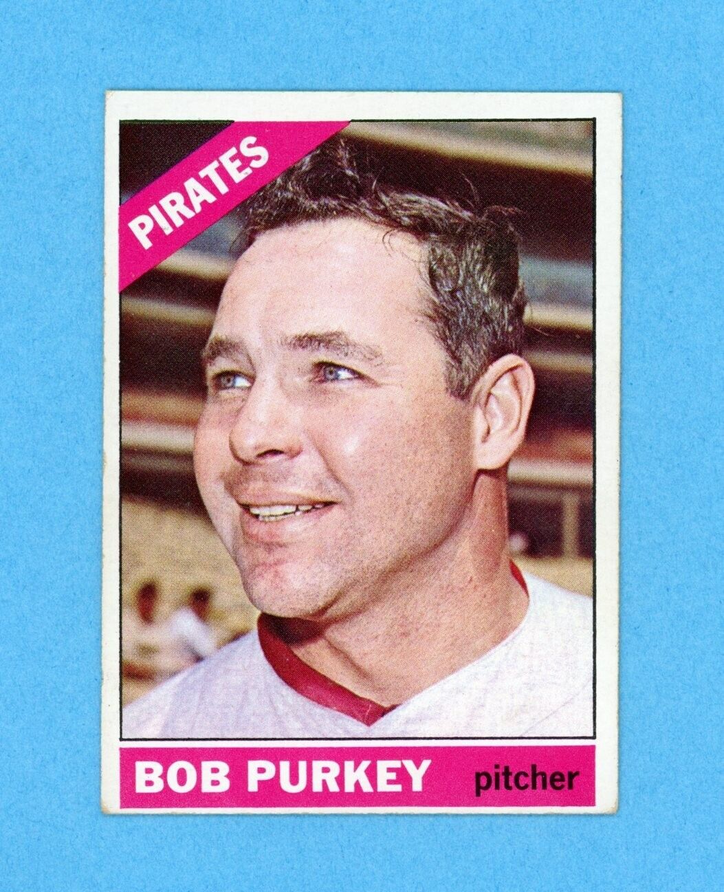 1966 Topps #551 Bob Purkey Pitts Pirates High Number Baseball Card Ex/Ex+ o/c