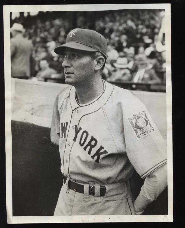 Original 1939 Tony Lazzeri Traded Wire Photo