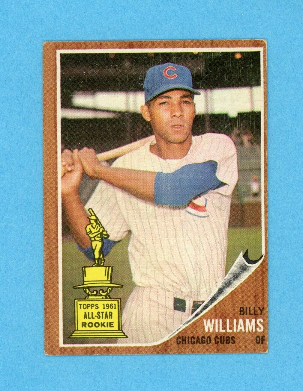 1962 Topps #288 Billy Williams Chicago Cubs Baseball Card EX o/c